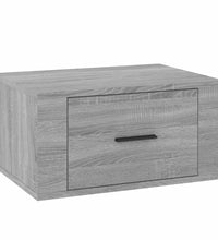 Wand-Nachttische 2 Stk. Grau Sonoma 50x36x25 cm