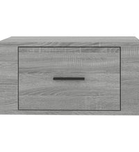 Wand-Nachttische 2 Stk. Grau Sonoma 50x36x25 cm