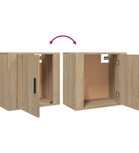Wand-Nachttische 2 Stk. Sonoma-Eiche 50x30x47 cm
