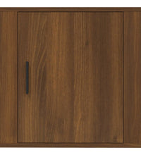 Wand-Nachttisch Braun Eichen-Optik 50x30x47 cm