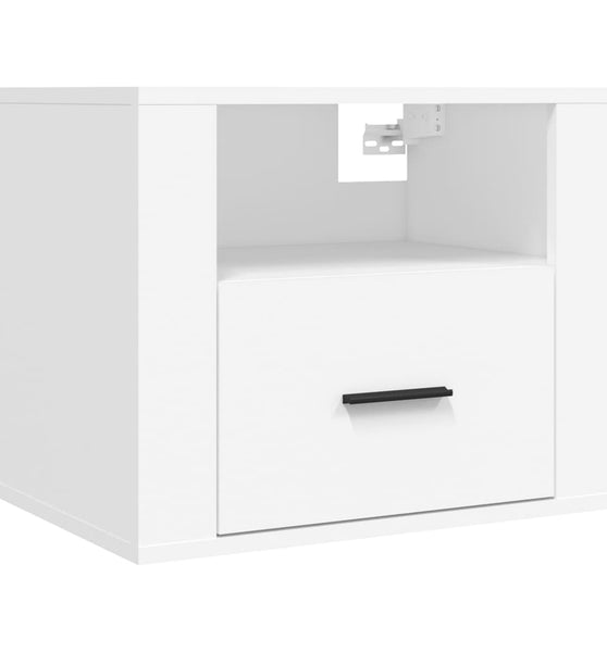 Wand-Nachttisch Weiß 50x36x40 cm