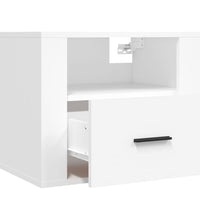 Wand-Nachttisch Weiß 50x36x40 cm