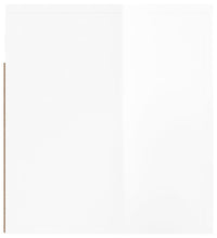 Wand-Nachttisch Hochglanz-Weiß 50x36x40 cm