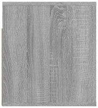Wand-Nachttische 2 Stk. Grau Sonoma 50x36x40 cm