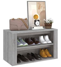 Schuhregal Grau Sonoma 75x35x45 cm Holzwerkstoff