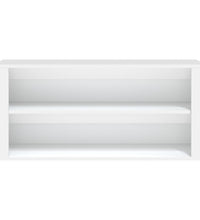 Schuhregal Weiß 100x35x45 cm Holzwerkstoff