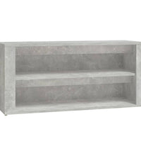 Schuhregal Betongrau 100x35x45 cm Holzwerkstoff