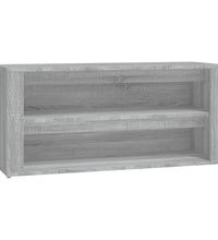 Schuhregal Grau Sonoma 100x35x45 cm Holzwerkstoff