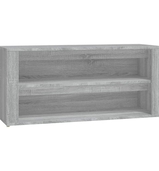 Schuhregal Grau Sonoma 100x35x45 cm Holzwerkstoff