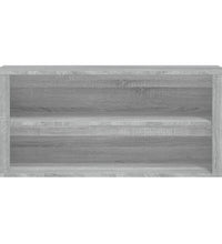 Schuhregal Grau Sonoma 100x35x45 cm Holzwerkstoff