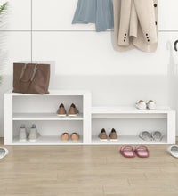 Schuhschrank Weiß 150x35x45 cm Holzwerkstoff