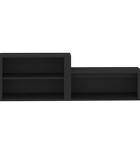 Schuhschrank Schwarz 150x35x45 cm Holzwerkstoff