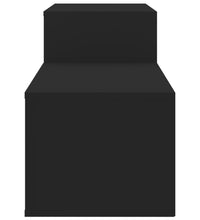 Schuhschrank Schwarz 150x35x45 cm Holzwerkstoff