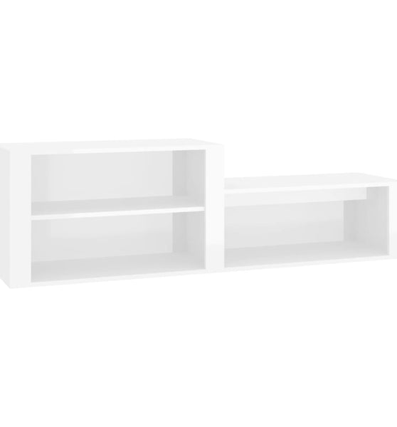 Schuhschrank Hochglanz-Weiß 150x35x45 cm Holzwerkstoff