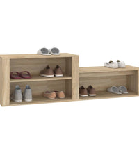 Schuhschrank Sonoma-Eiche 150x35x45 cm Holzwerkstoff