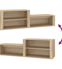 Schuhschrank Sonoma-Eiche 150x35x45 cm Holzwerkstoff