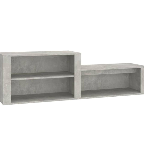 Schuhschrank Betongrau 150x35x45 cm Holzwerkstoff