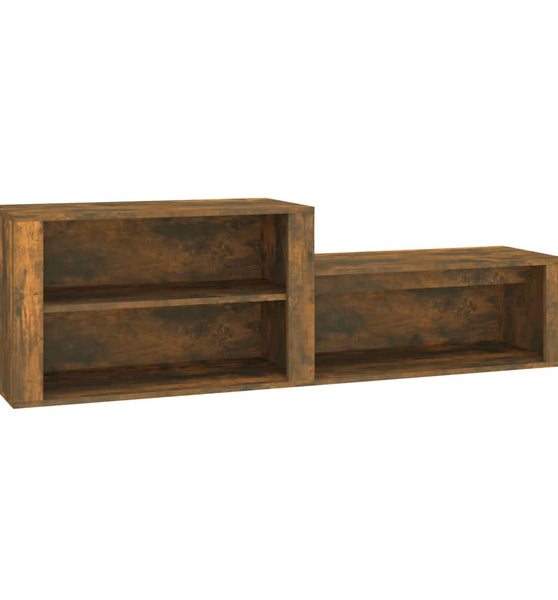 Schuhschrank Räuchereiche 150x35x45 cm Holzwerkstoff