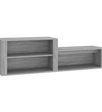 Schuhschrank Grau Sonoma 150x35x45 cm Holzwerkstoff