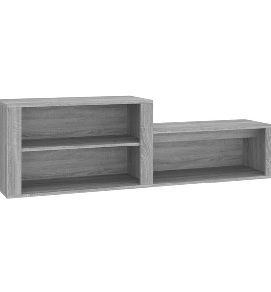 Schuhschrank Grau Sonoma 150x35x45 cm Holzwerkstoff