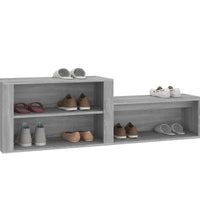 Schuhschrank Grau Sonoma 150x35x45 cm Holzwerkstoff