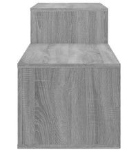 Schuhschrank Grau Sonoma 150x35x45 cm Holzwerkstoff