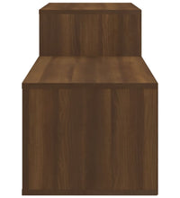 Schuhschrank Braun Eichen-Optik 150x35x45 cm Holzwerkstoff