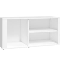 Schuhregal Weiß 100x35x45 cm Holzwerkstoff