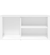 Schuhregal Weiß 100x35x45 cm Holzwerkstoff
