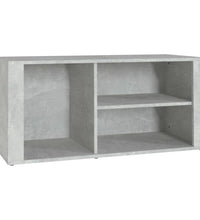 Schuhregal Betongrau 100x35x45 cm Holzwerkstoff