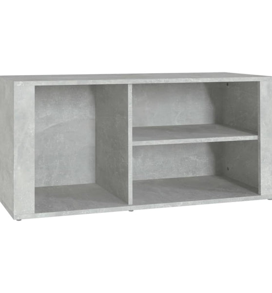 Schuhregal Betongrau 100x35x45 cm Holzwerkstoff