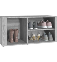 Schuhregal Grau Sonoma 100x35x45 cm Holzwerkstoff