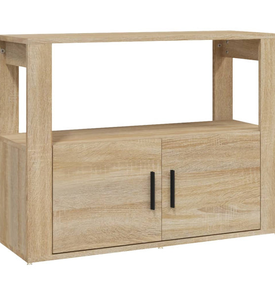 Sideboard Sonoma-Eiche 80x30x60 cm Holzwerkstoff