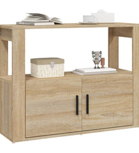 Sideboard Sonoma-Eiche 80x30x60 cm Holzwerkstoff