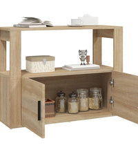 Sideboard Sonoma-Eiche 80x30x60 cm Holzwerkstoff