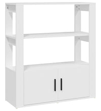 Sideboard Weiß 80x30x90 cm Holzwerkstoff