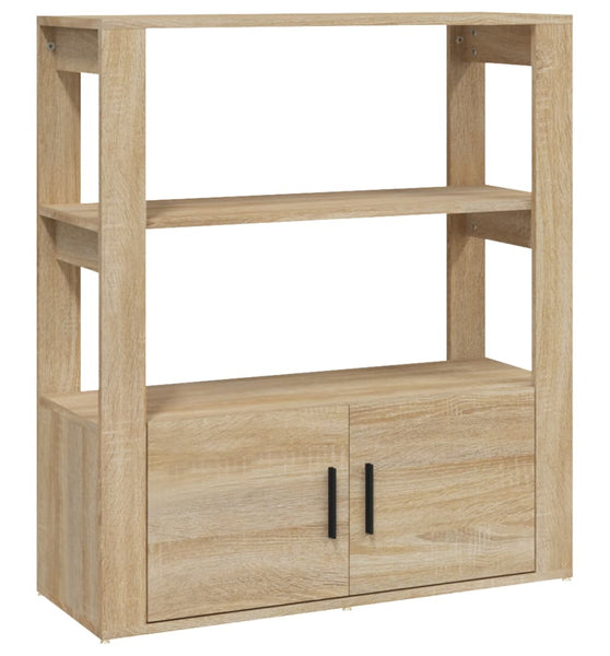 Sideboard Sonoma-Eiche 80x30x90 cm Holzwerkstoff