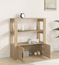 Sideboard Sonoma-Eiche 80x30x90 cm Holzwerkstoff