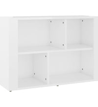 Sideboard Hochglanz-Weiß 80x30x54 cm Holzwerkstoff