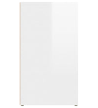 Sideboard Hochglanz-Weiß 80x30x54 cm Holzwerkstoff