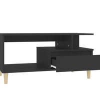 Couchtisch Schwarz 90x49x45 cm Holzwerkstoff