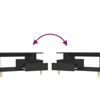 Couchtisch Schwarz 90x49x45 cm Holzwerkstoff