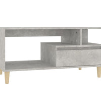 Couchtisch Betongrau 90x49x45 cm Holzwerkstoff