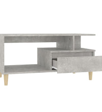 Couchtisch Betongrau 90x49x45 cm Holzwerkstoff