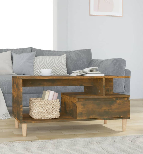 Couchtisch Räuchereiche 90x49x45 cm Holzwerkstoff