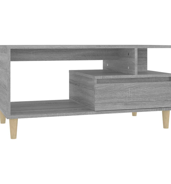 Couchtisch Grau Sonoma 90x49x45 cm Holzwerkstoff
