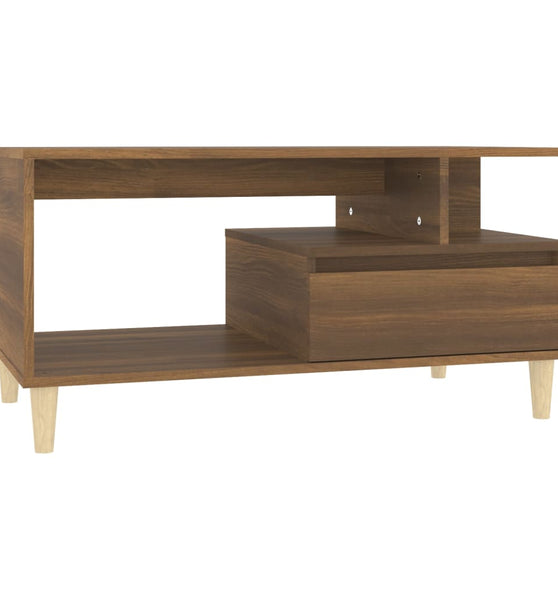 Couchtisch Braun Eichen-Optik 90x49x45 cm Holzwerkstoff