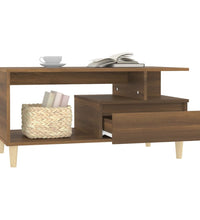 Couchtisch Braun Eichen-Optik 90x49x45 cm Holzwerkstoff