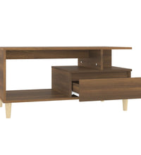 Couchtisch Braun Eichen-Optik 90x49x45 cm Holzwerkstoff