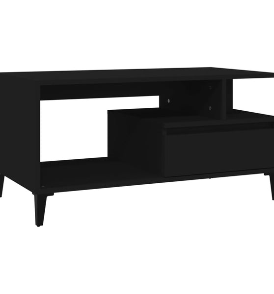 Couchtisch Schwarz 90x49x45 cm Holzwerkstoff